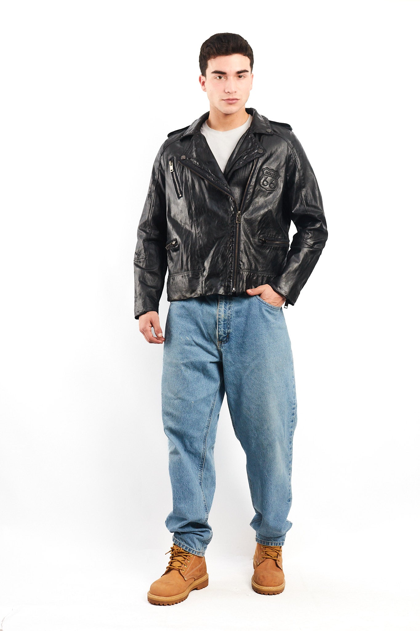 1990 Vintage Harley Davidson Leather Biker Jacket ( M/L)
