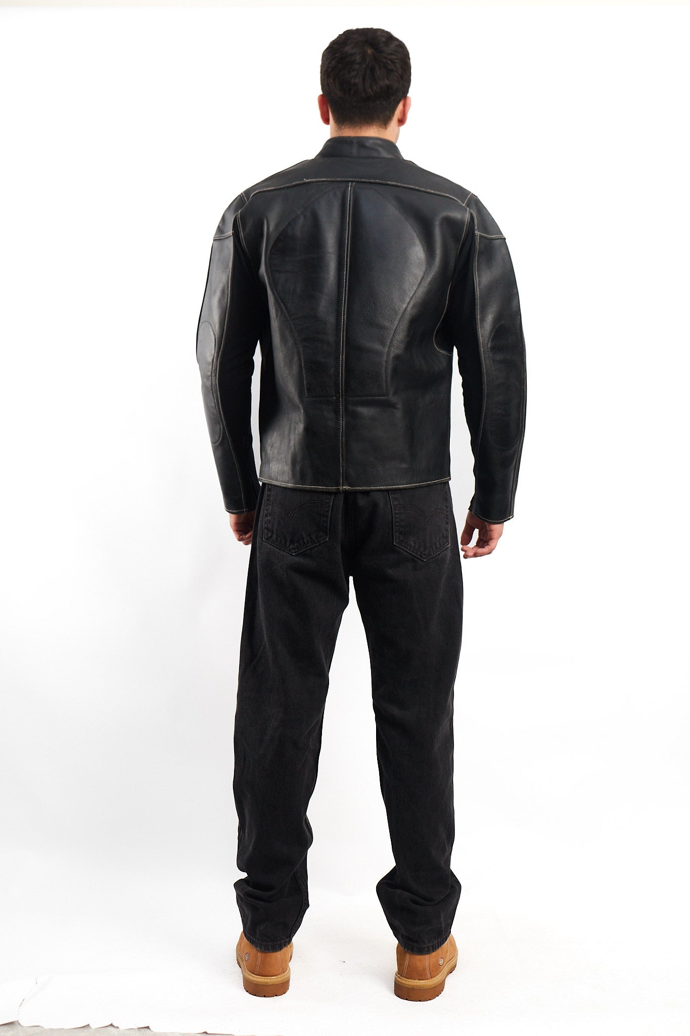 1990 DGO Heavy Leather Moto Jacket (M)