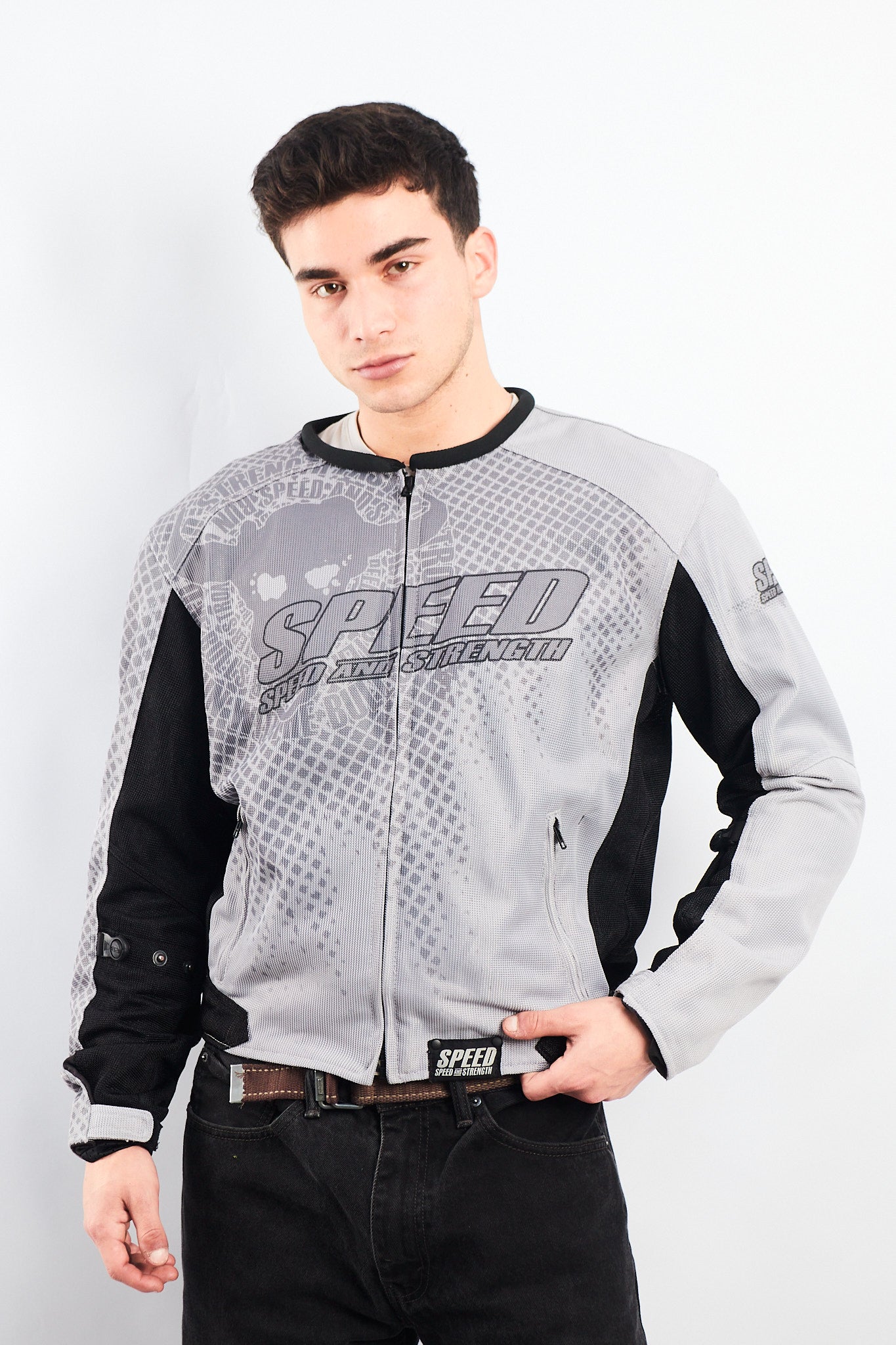 Vintage Speed and Strenght  Armored Moto Jacket (M)
