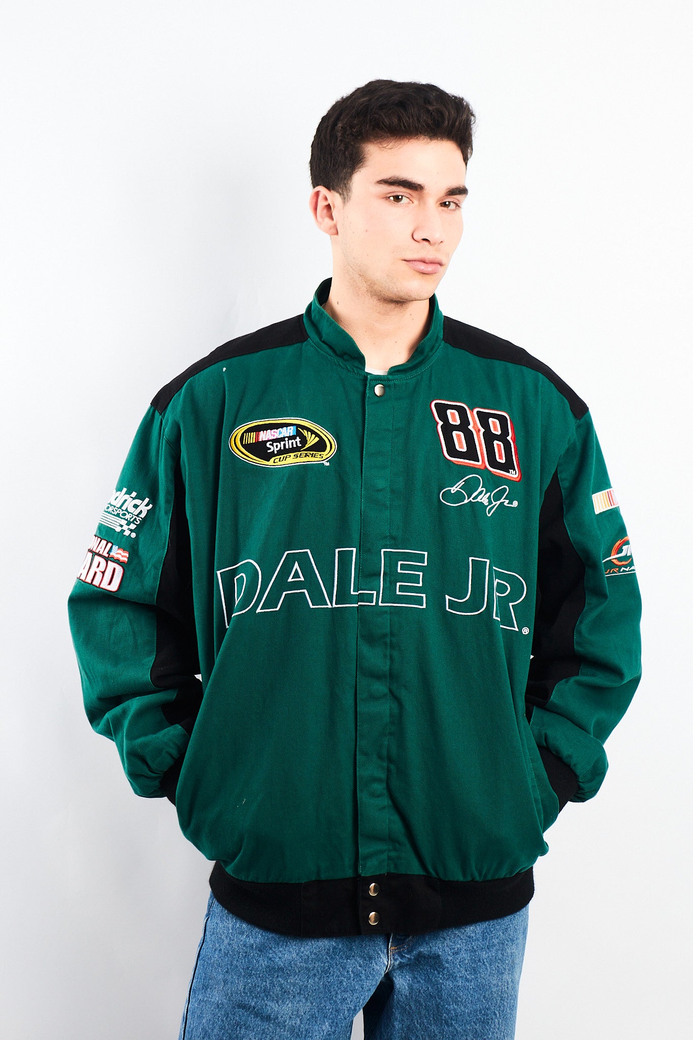 2008 Vintage AMP Energy Nascar Dale Jr Racing Jacket (L)