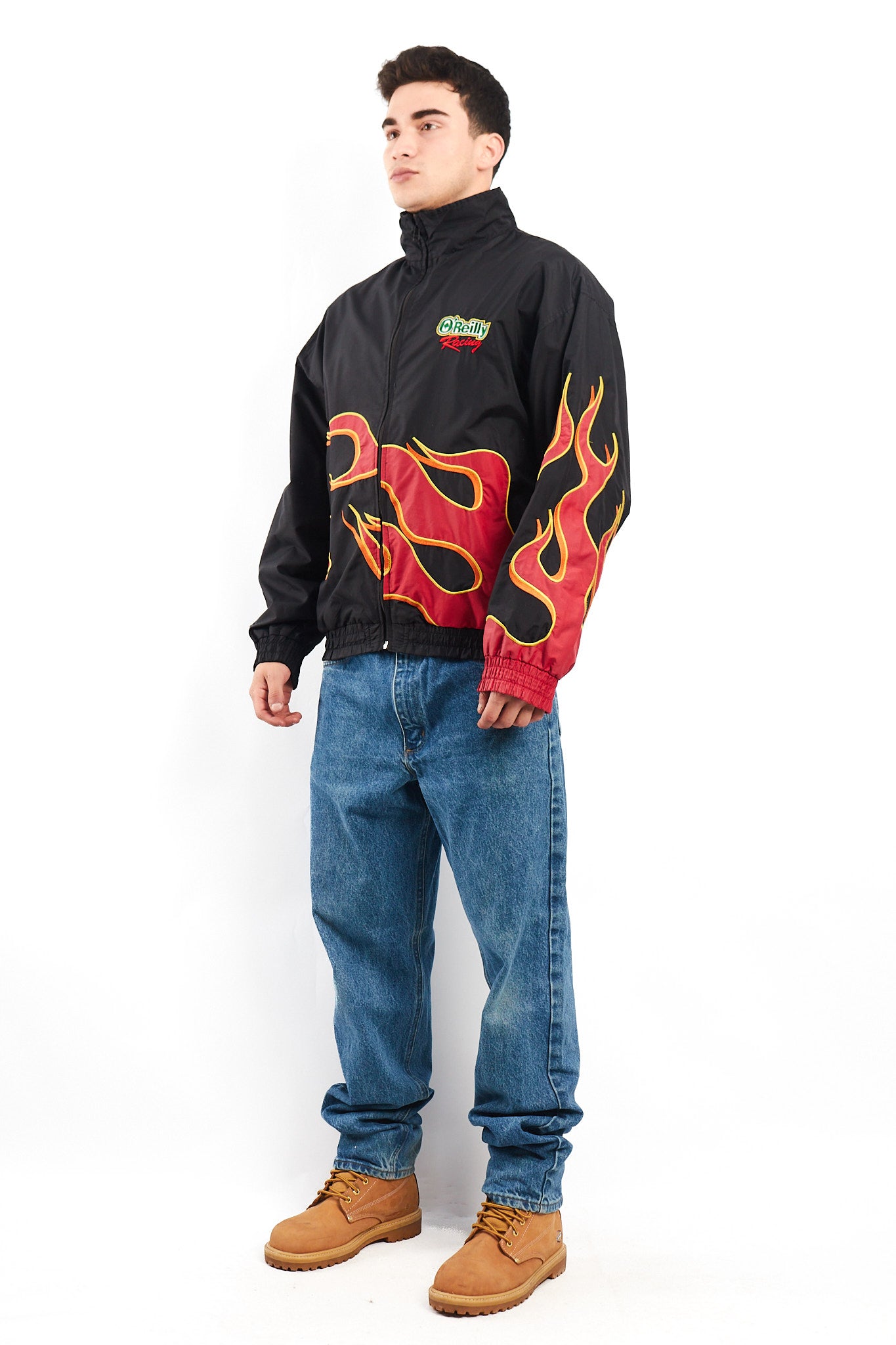 Vintage O"Reilly Flames Racing Jacket (L)