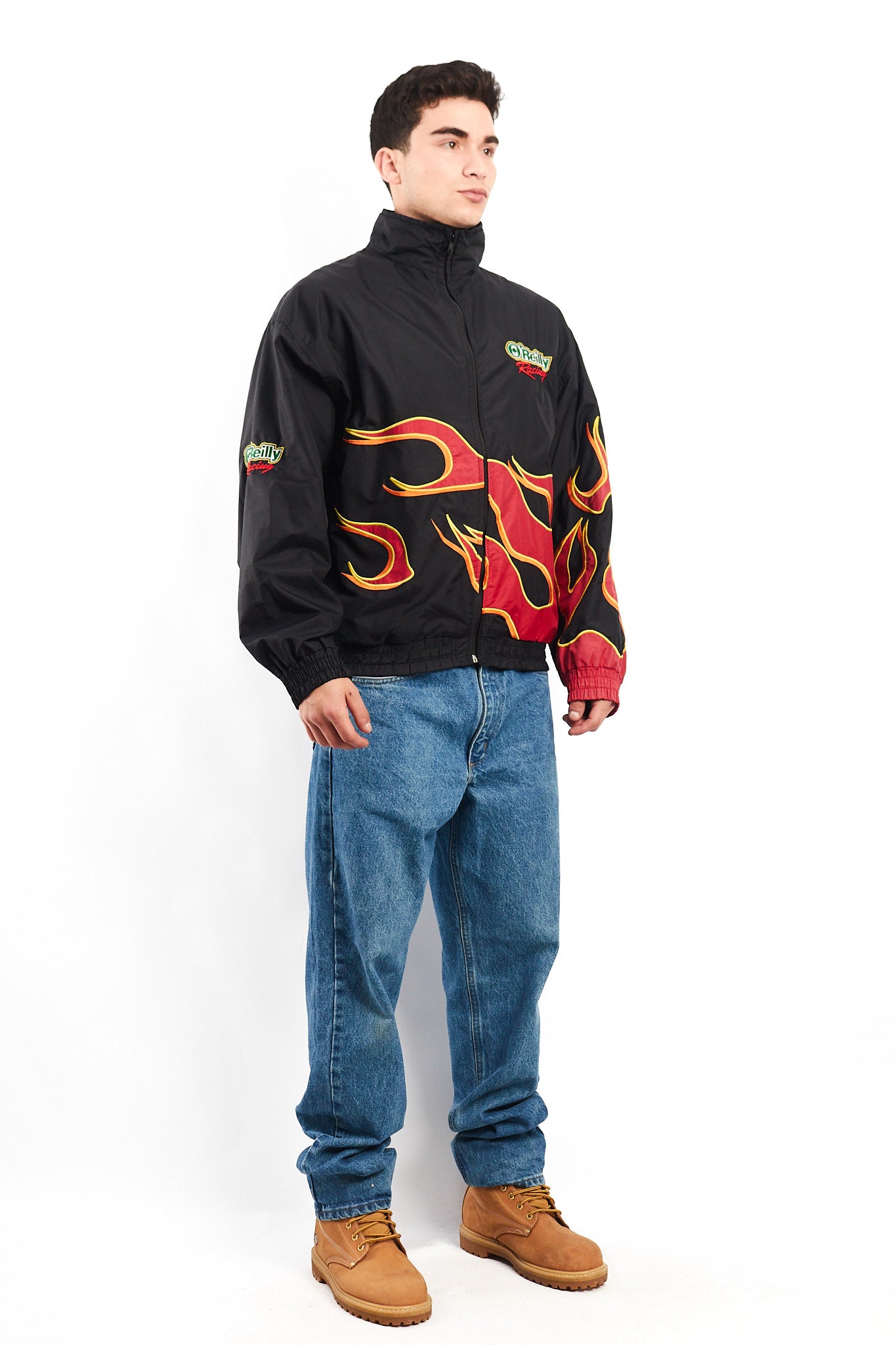 Vintage O"Reilly Flames Racing Jacket (L)