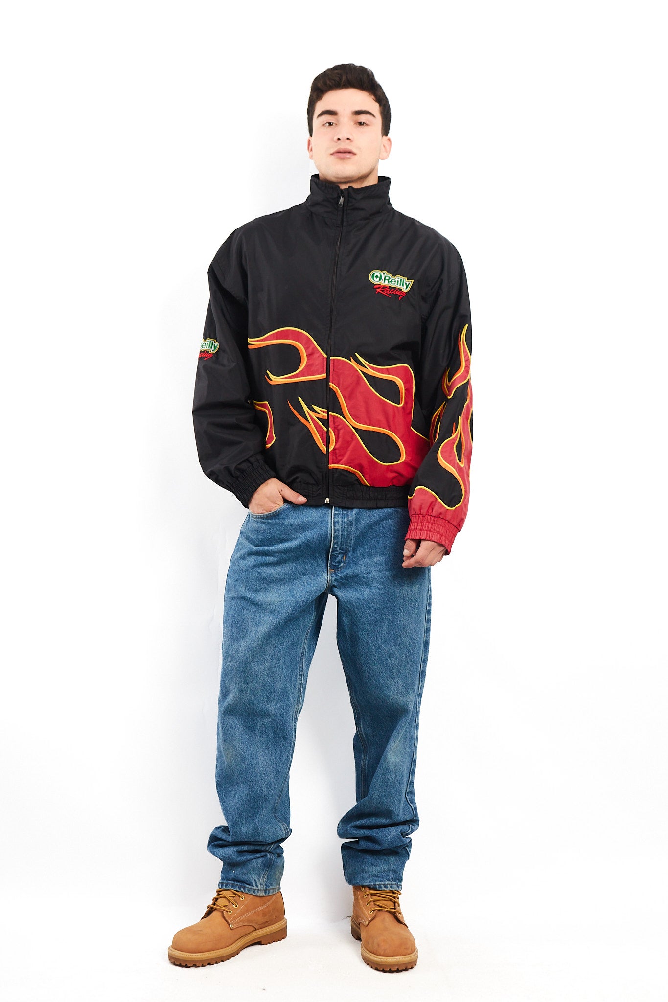 Vintage O"Reilly Flames Racing Jacket (L)
