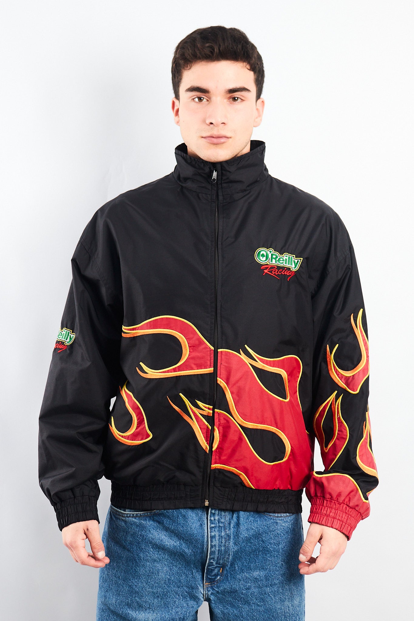 Vintage O"Reilly Flames Racing Jacket (L)
