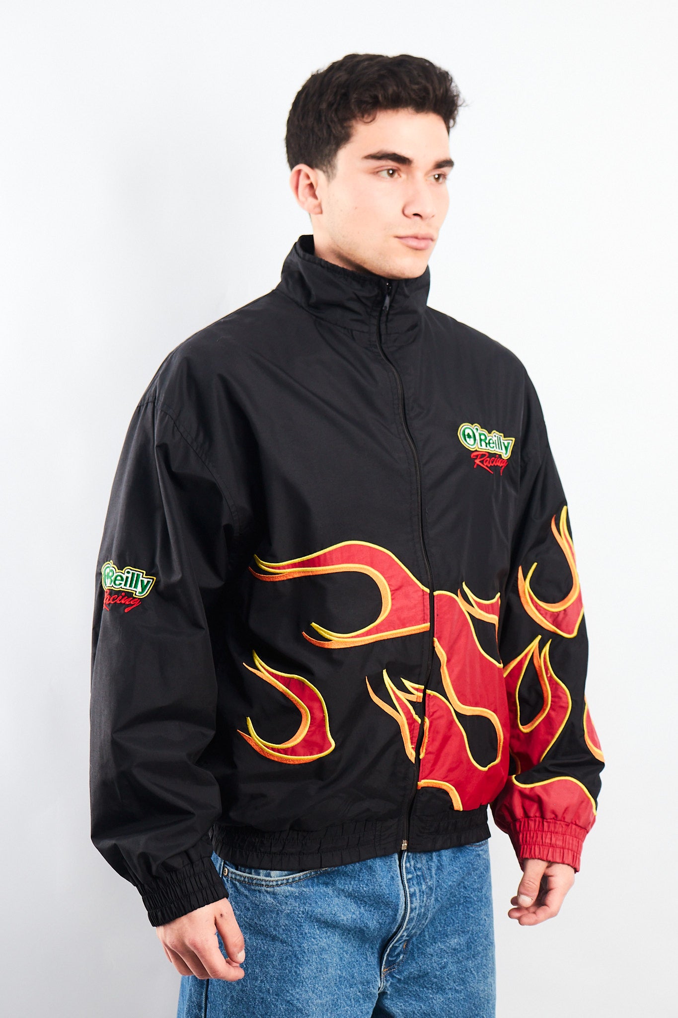 Vintage O"Reilly Flames Racing Jacket (L)