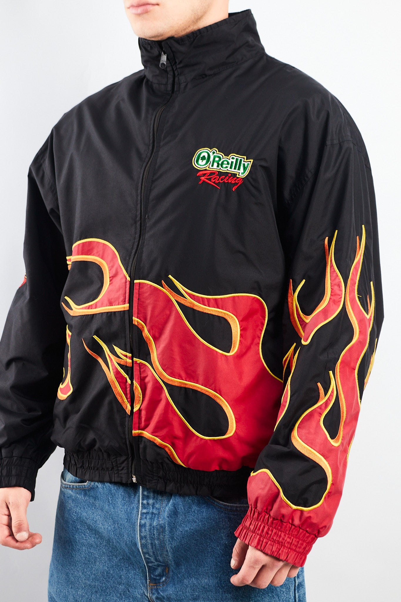 Vintage O"Reilly Flames Racing Jacket (L)