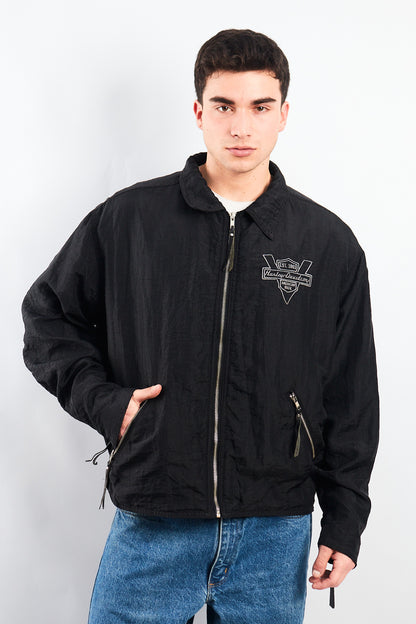 1990 Vintage Harley Davidson Big Logo Windbreaker (L/XL)