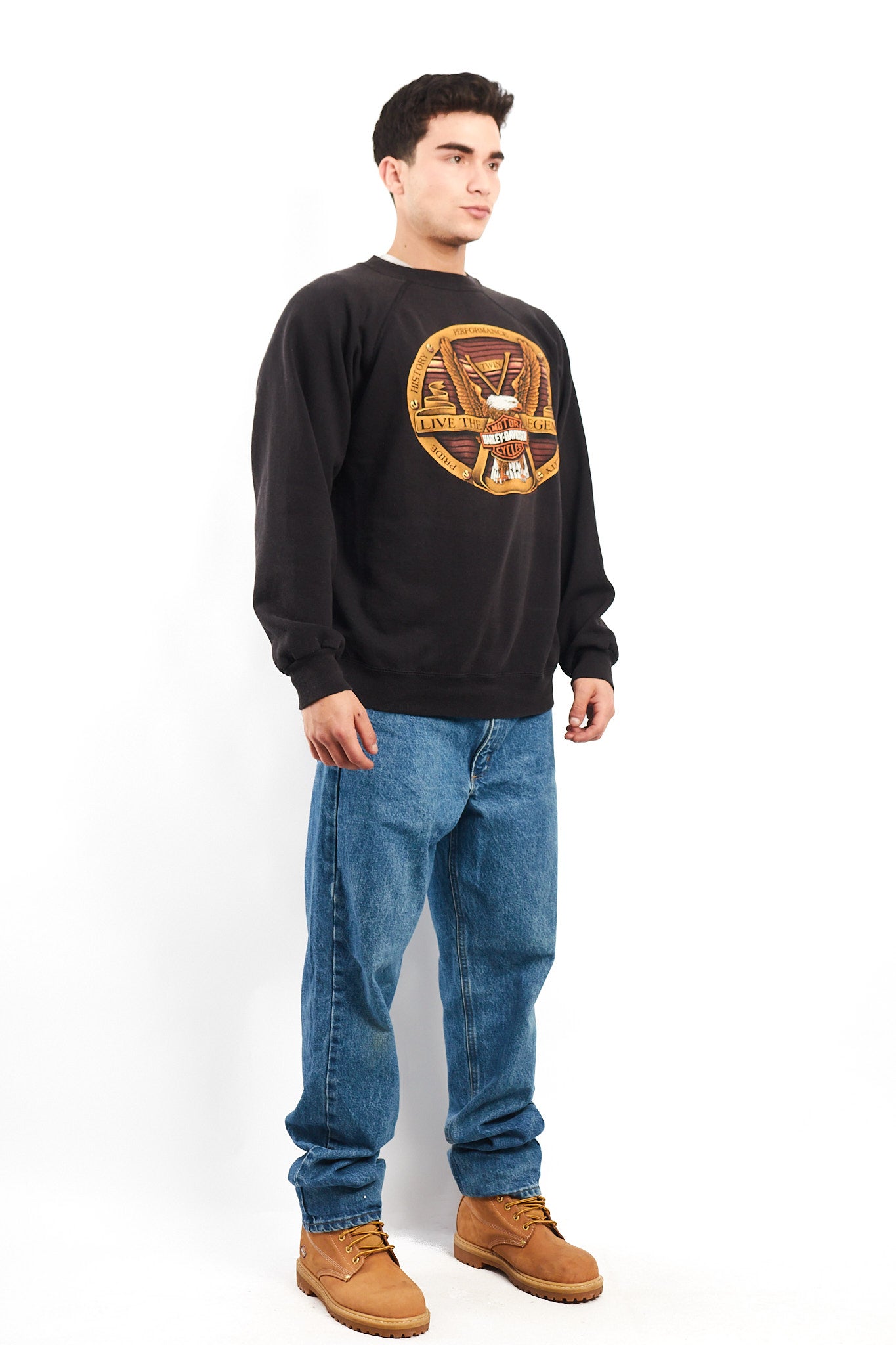 1992 Vintage Harley Davidson Big Logo Crewneck (L)