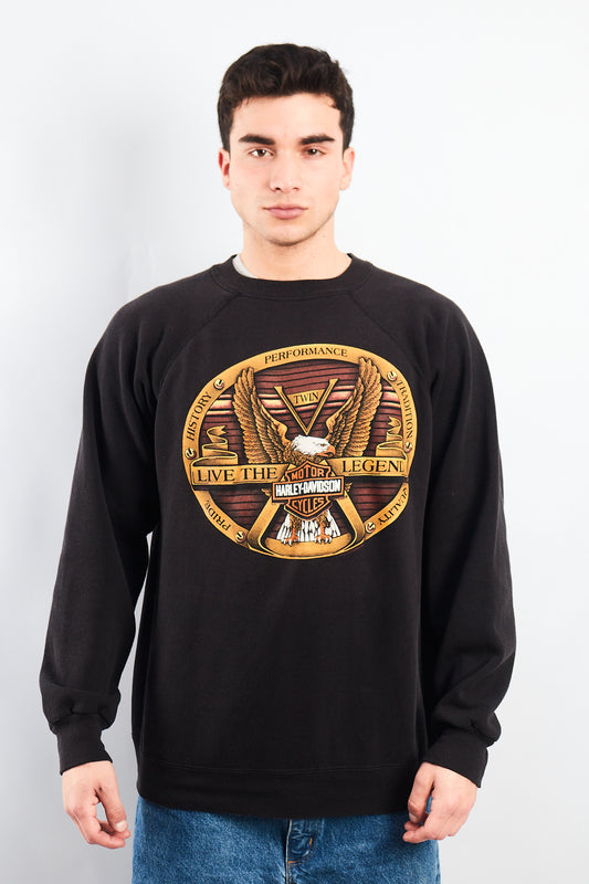 1992 Vintage Harley Davidson Big Logo Crewneck (L)