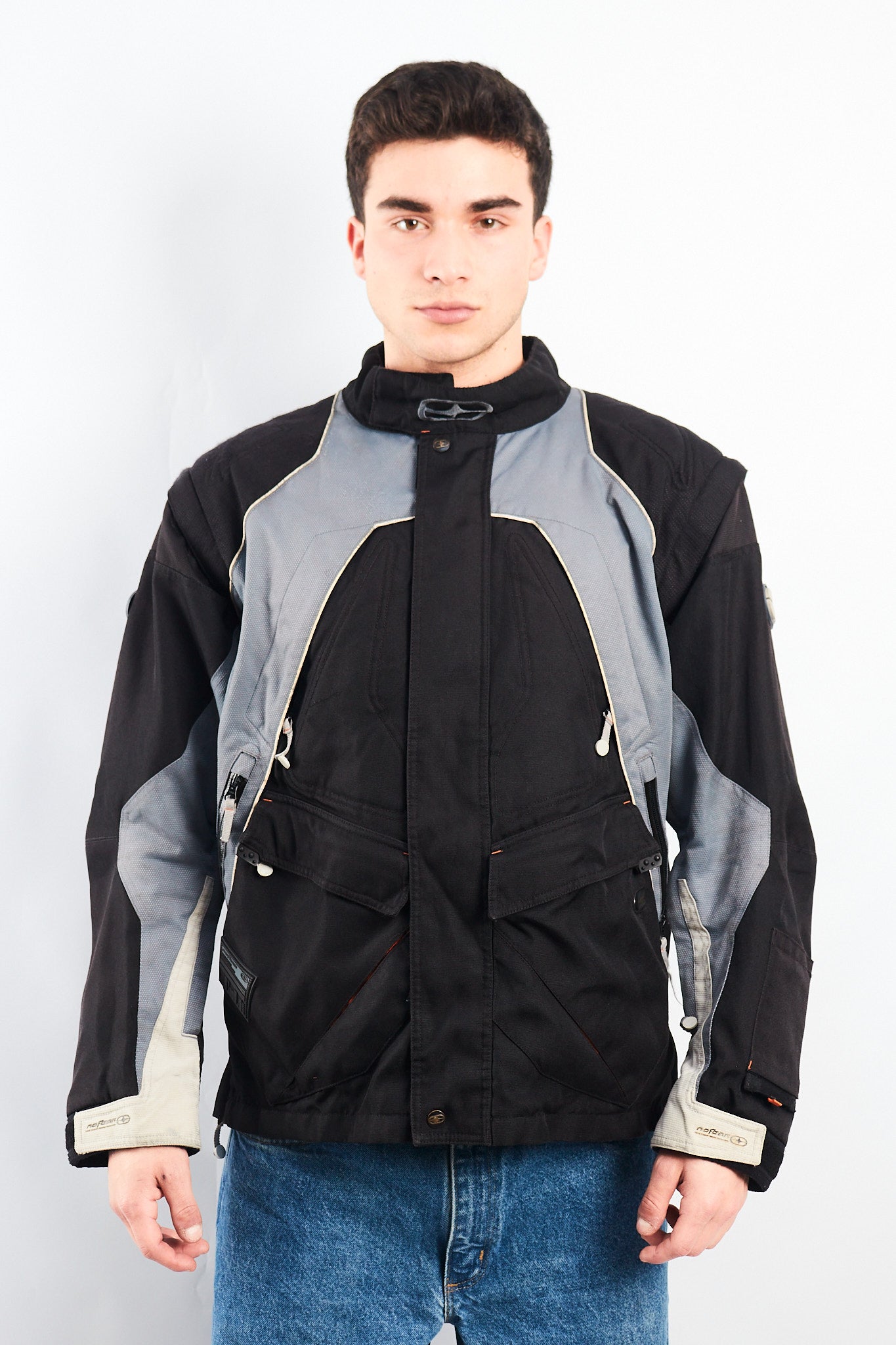 Vintage No fear Convertible Vest to  Moto Jacket (M/L)