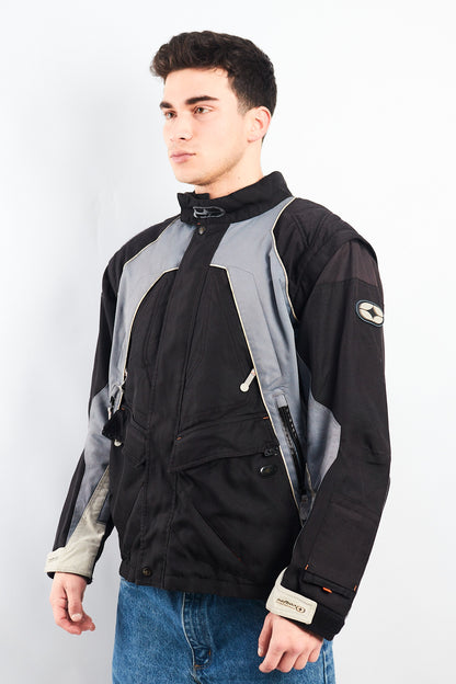 Vintage No fear Convertible Vest to  Moto Jacket (M/L)