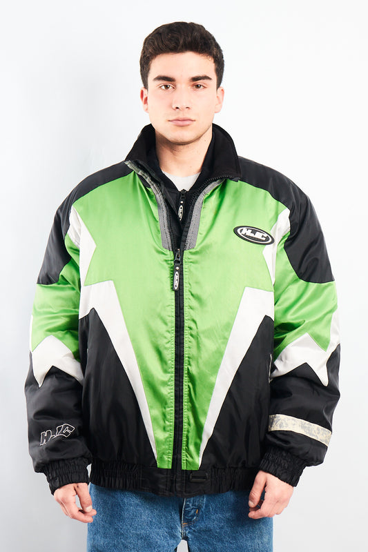 1990 Vintage HJC Puffer Moto Jacket (XL)