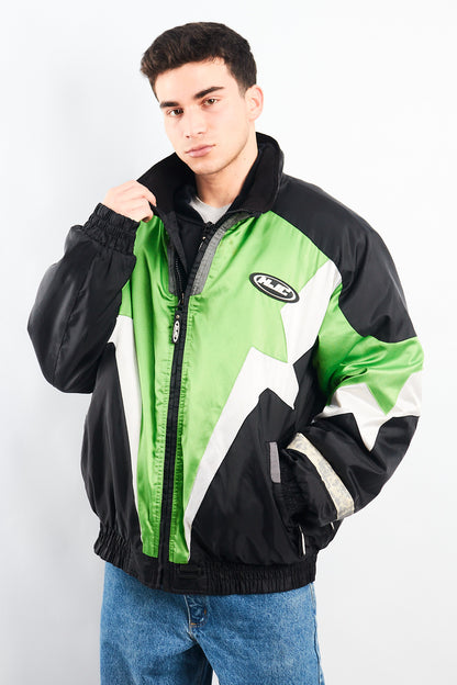 1990 Vintage HJC Puffer Moto Jacket (XL)