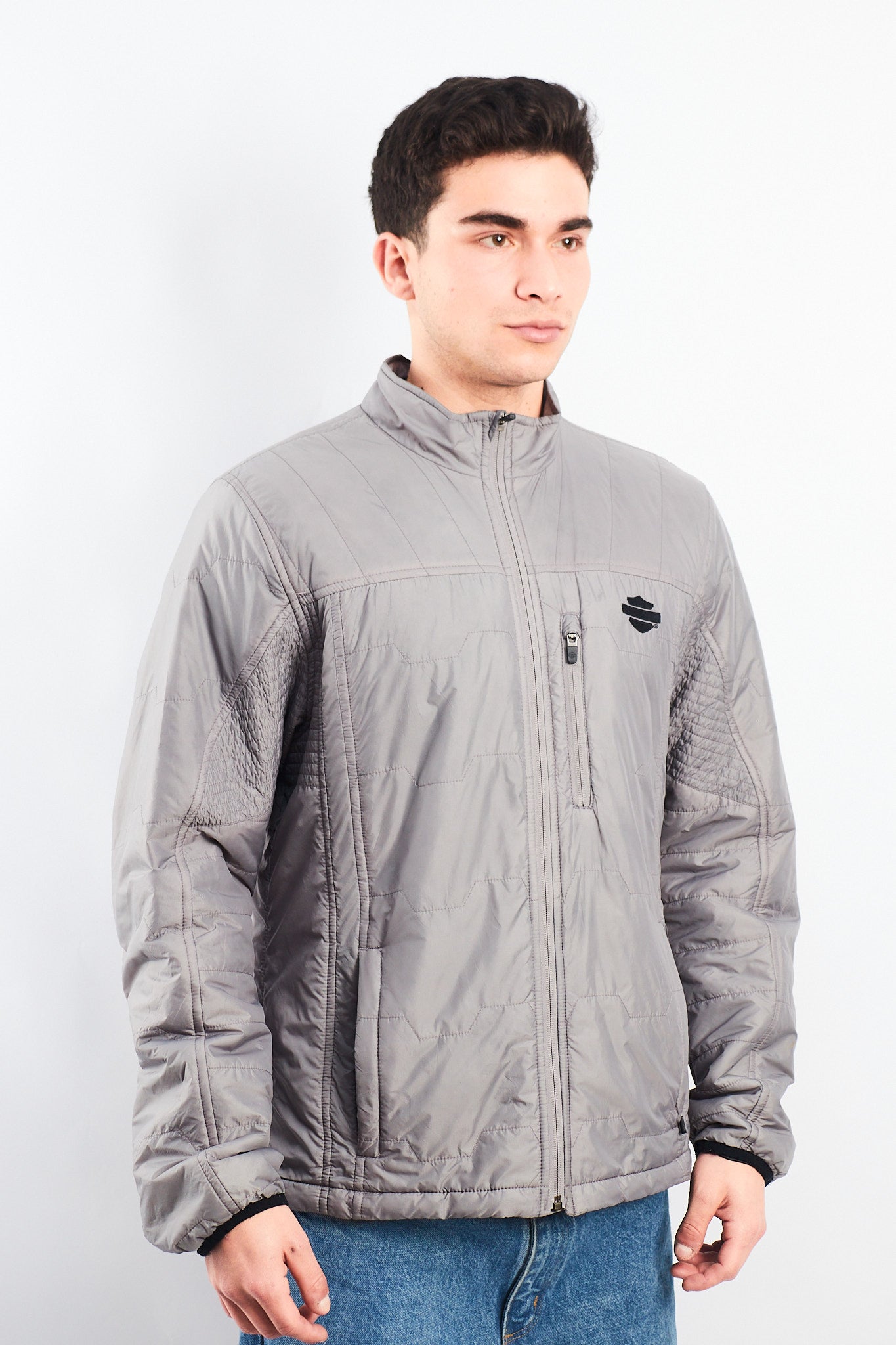2017 Vintage Harley Davidson Puffer Jacket (L)
