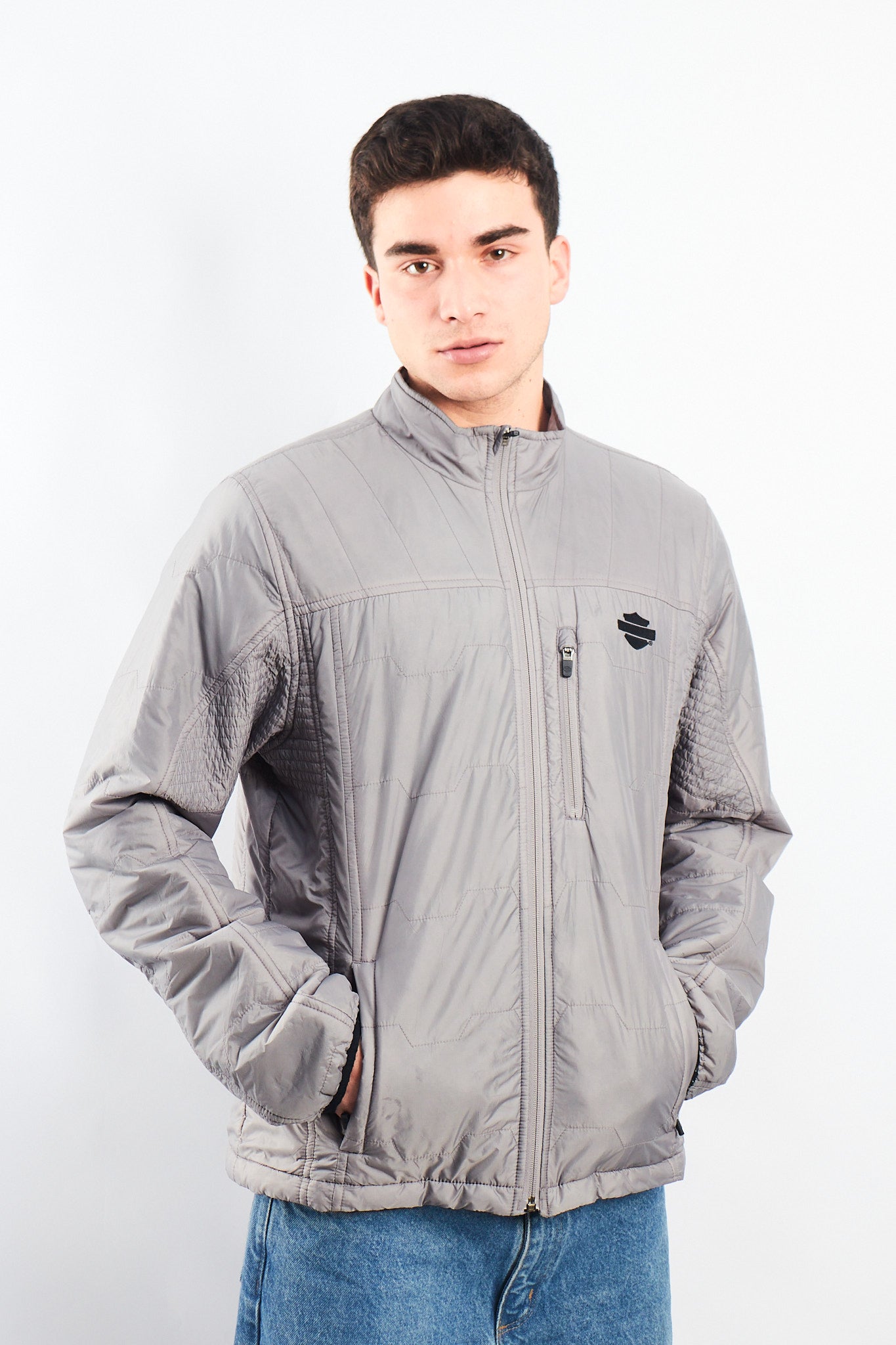 2017 Vintage Harley Davidson Puffer Jacket (L)