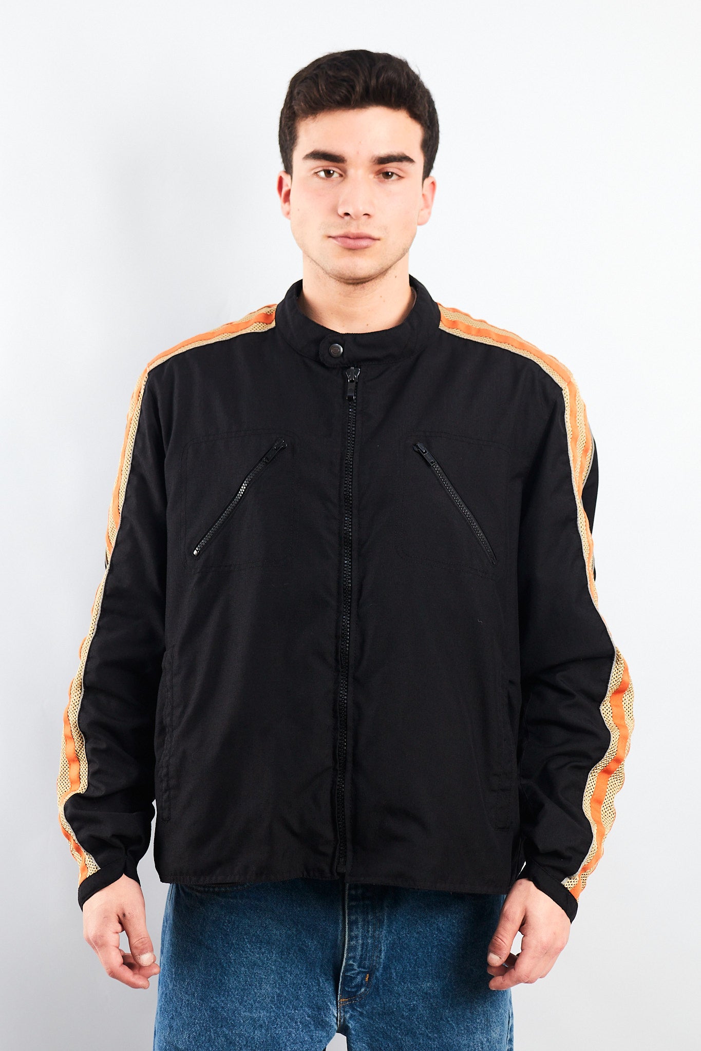 Vintage Type Harley Motorcycle Jacket (XL)