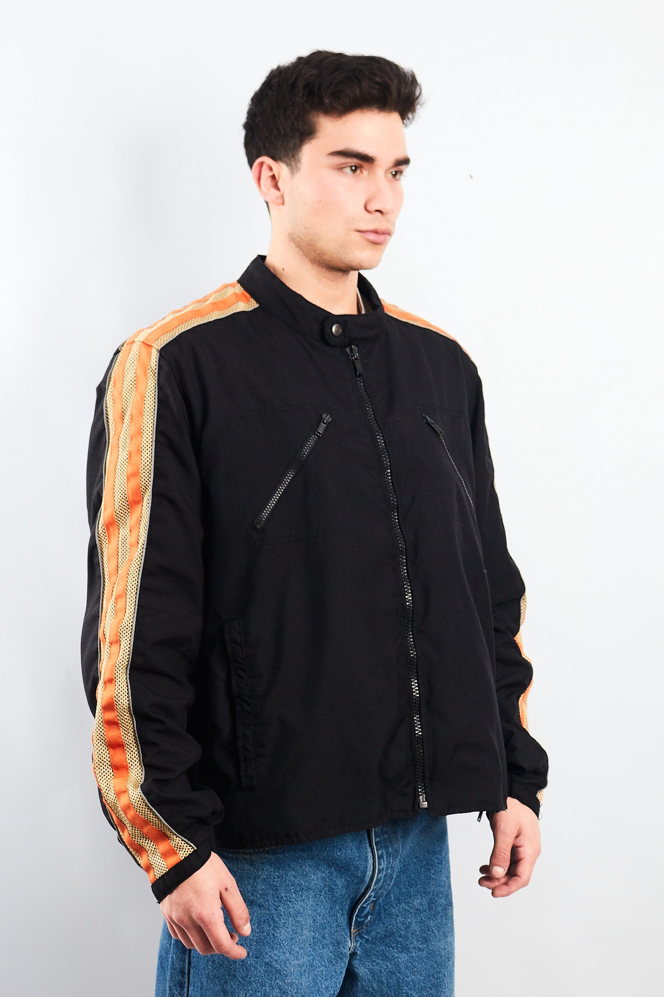 Vintage Type Harley Motorcycle Jacket (XL)