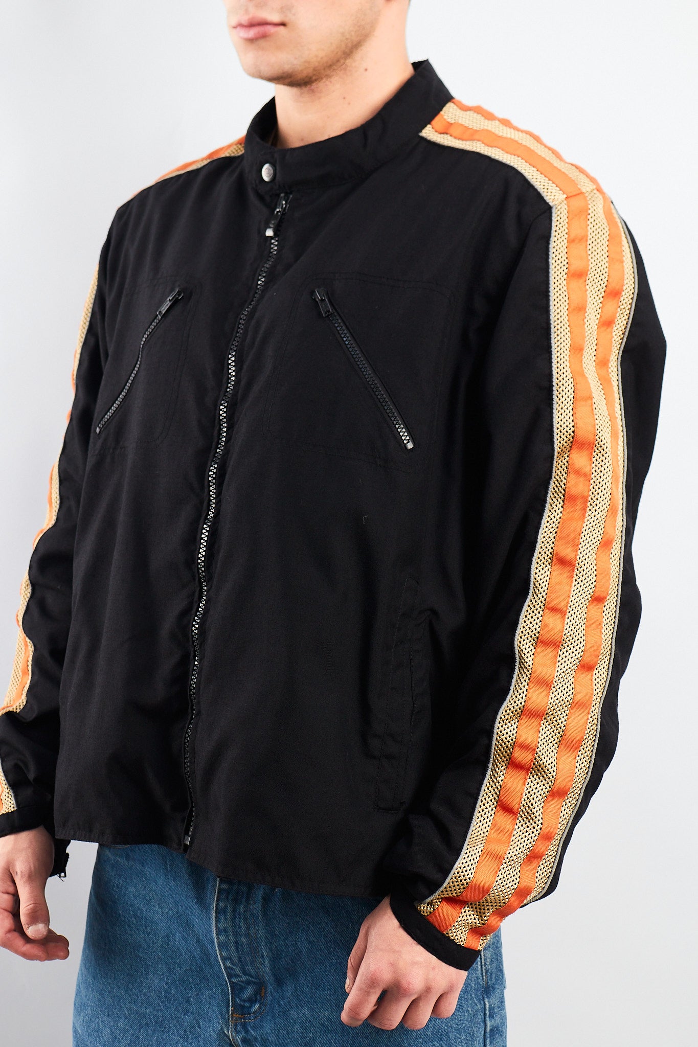 Vintage Type Harley Motorcycle Jacket (XL)