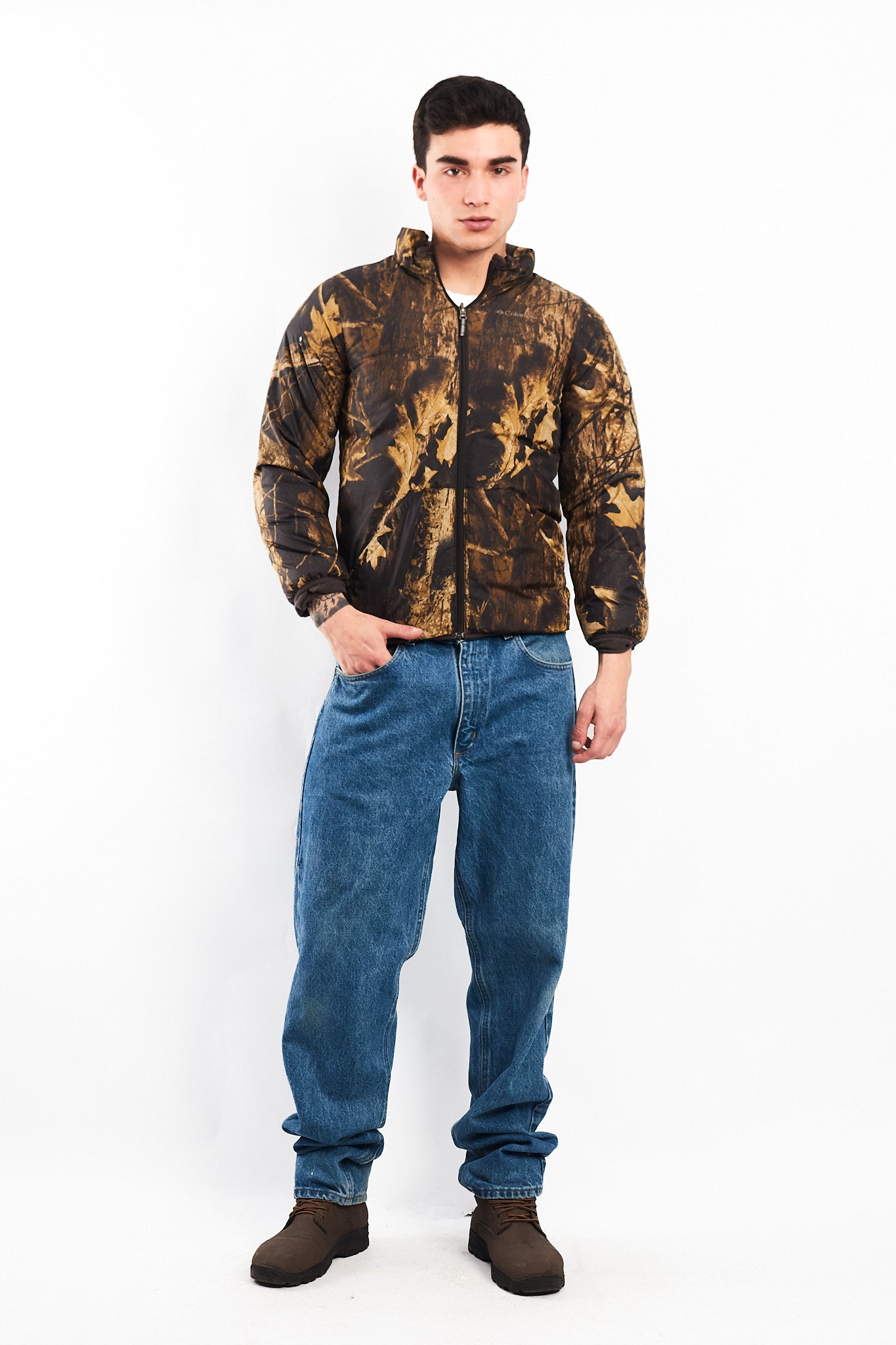 2000 Columbia x Realtree Reversible Down Padded Jacket (S/M)