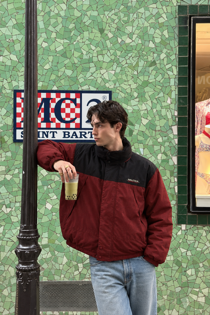 90s Vintage Nautica Competition Reversible Down Puffer Jacket (M/L)