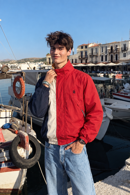 1990 Vintage Nautica Colorblock Retro Reversible Jacket (M/L)