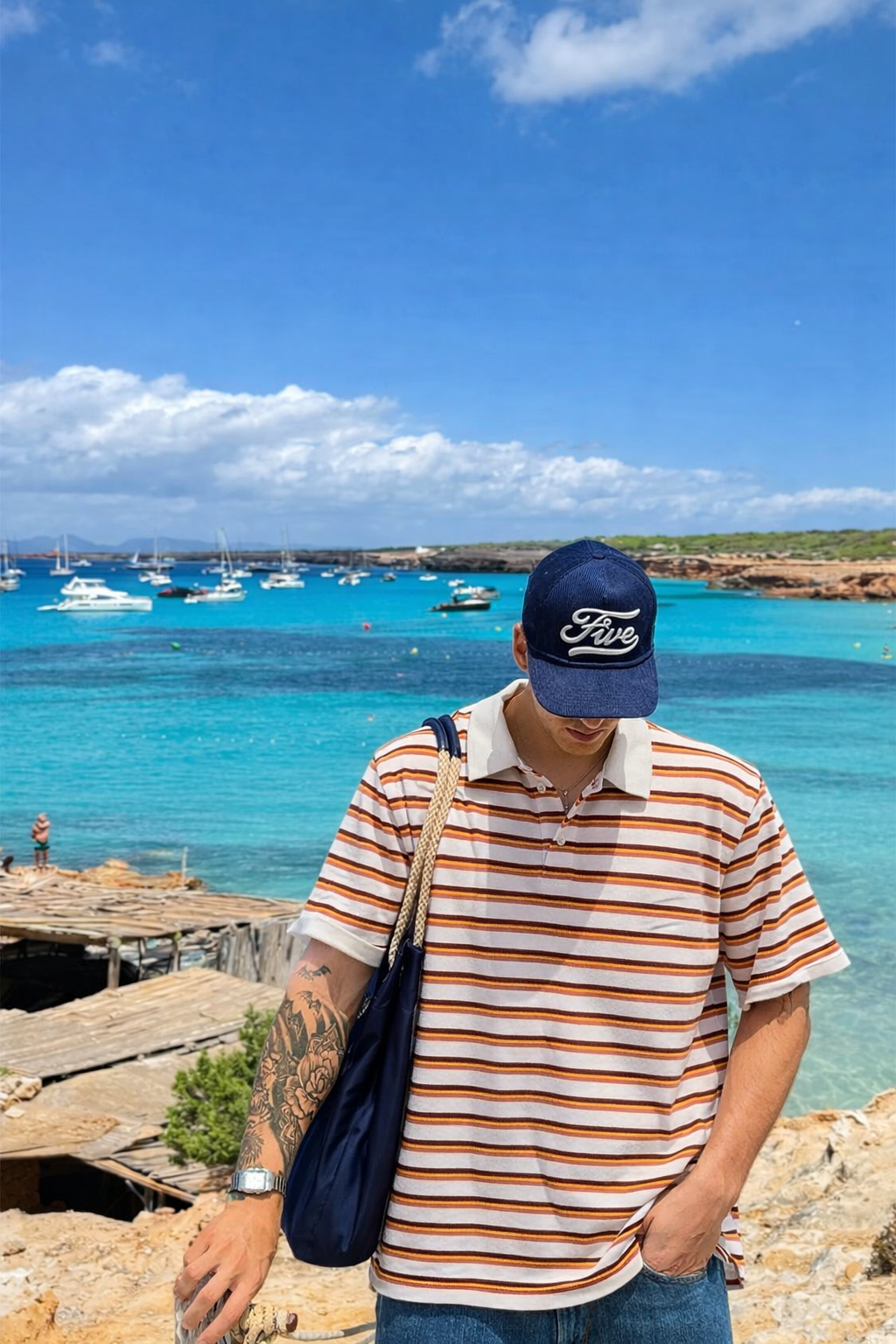 2000 GAP Striped Polo Shirt (L/XL)