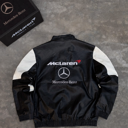 Mercedes Vegan Leather Racing Jacket