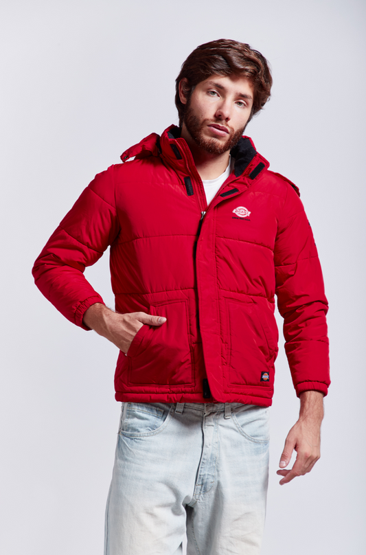 Dickies Red Puffer Jacket (S/M)