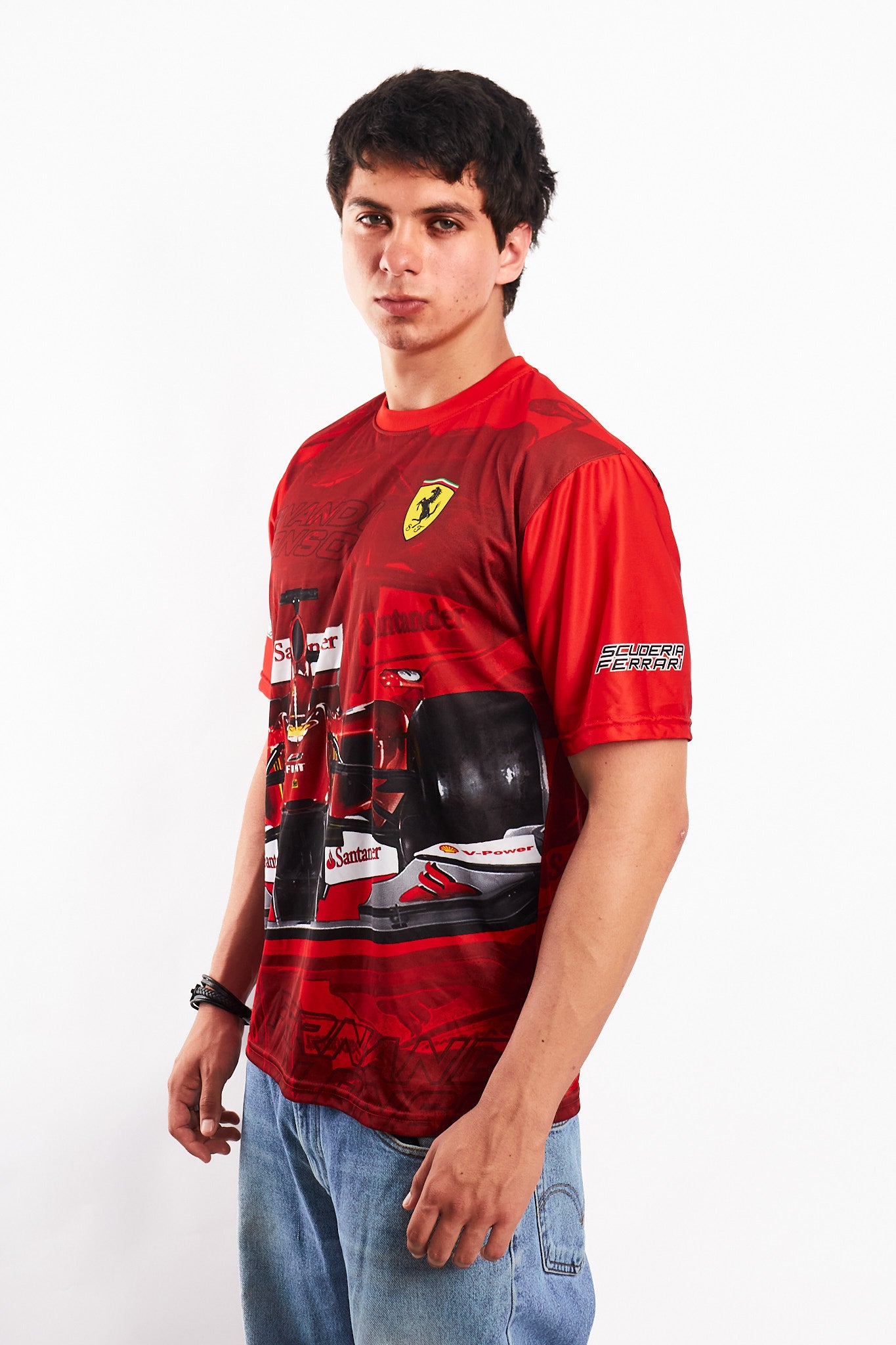 F1 Ferrari Oficial Fernando Alonso AOP Tee (M)