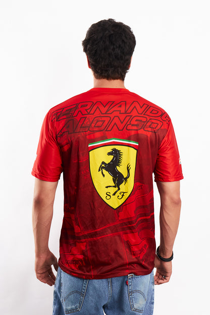 F1 Ferrari Oficial Fernando Alonso AOP Tee (M)