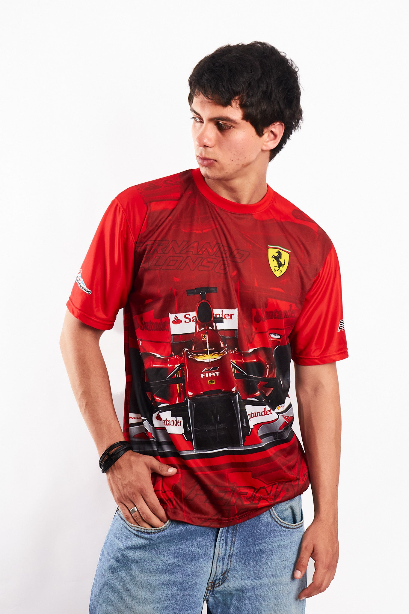 F1 Ferrari Oficial Fernando Alonso AOP Tee (M)