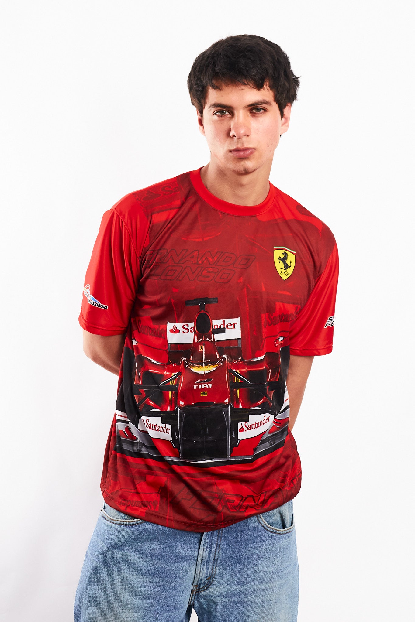 F1 Ferrari Oficial Fernando Alonso AOP Tee (M)