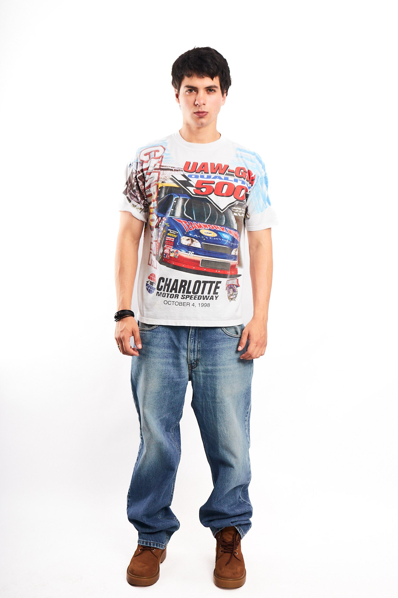 1998 Vintage Nascar Chevrolet Montecalo Speedway AOP Tee (M)