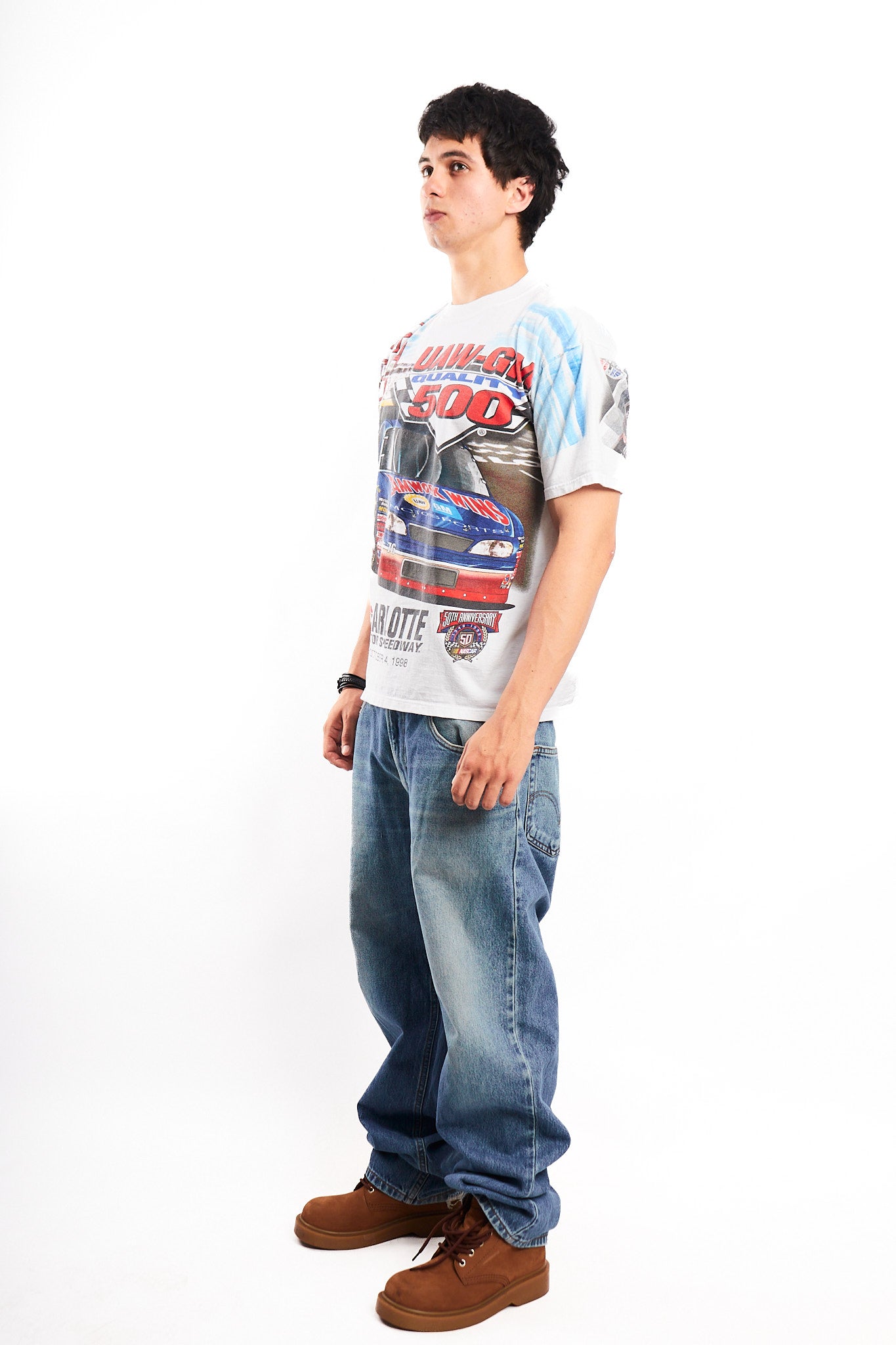 1998 Vintage Nascar Chevrolet Montecalo Speedway AOP Tee (M)