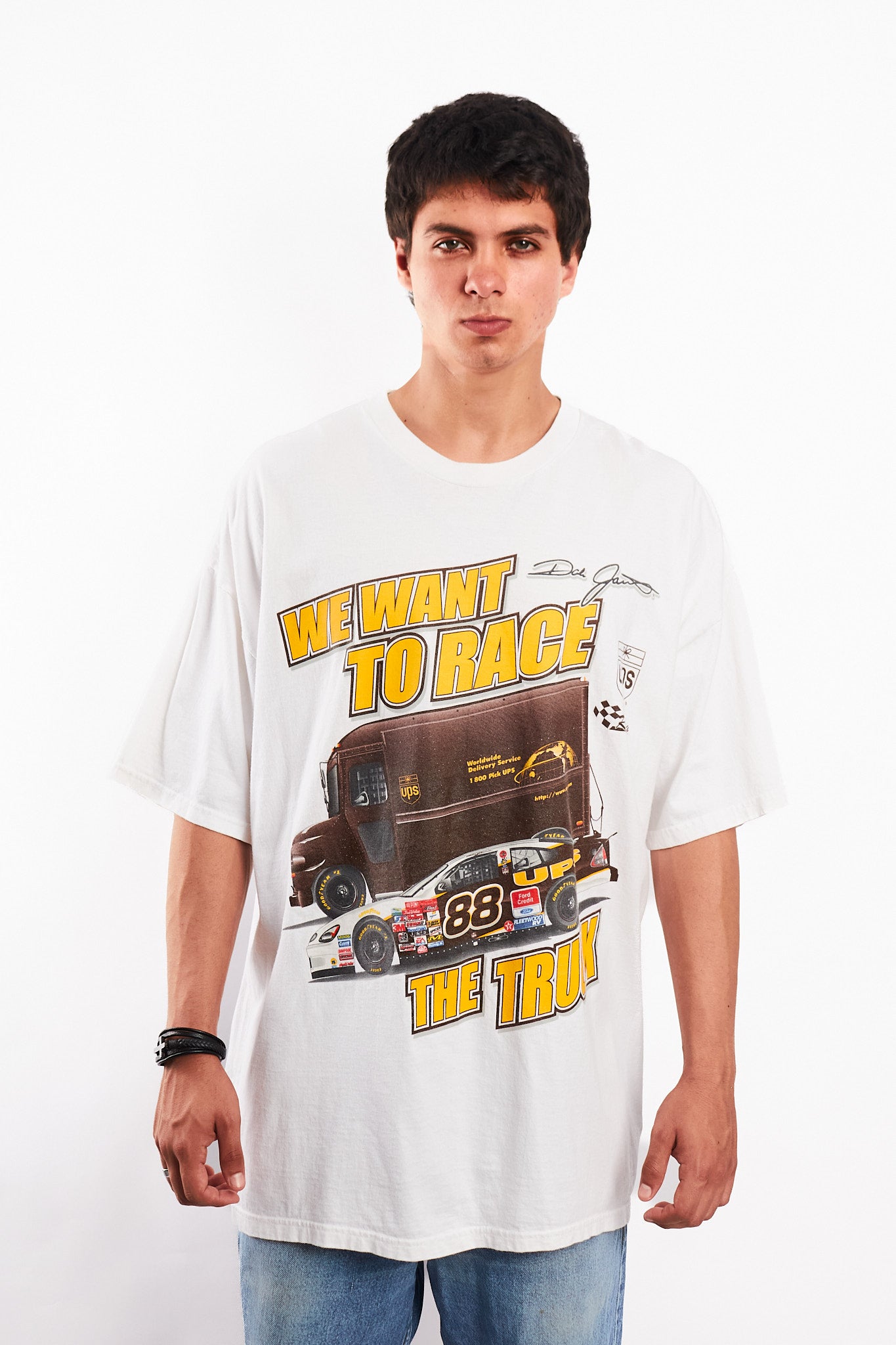 2000 Vintage Nascar Ford UPS Dale Jarret Tee (L/XL)