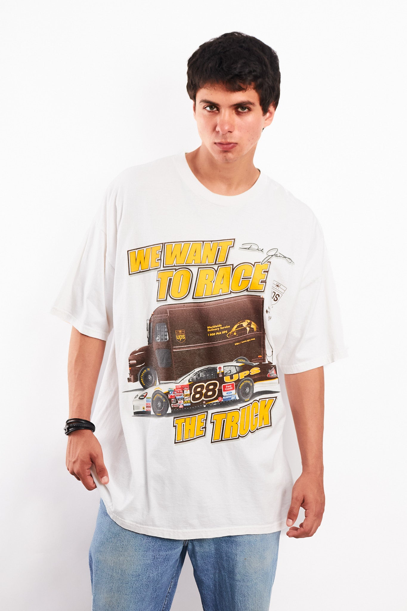 2000 Vintage Nascar Ford UPS Dale Jarret Tee (L/XL)