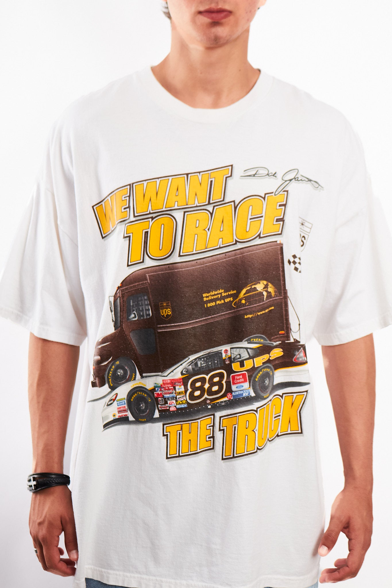 2000 Vintage Nascar Ford UPS Dale Jarret Tee (L/XL)