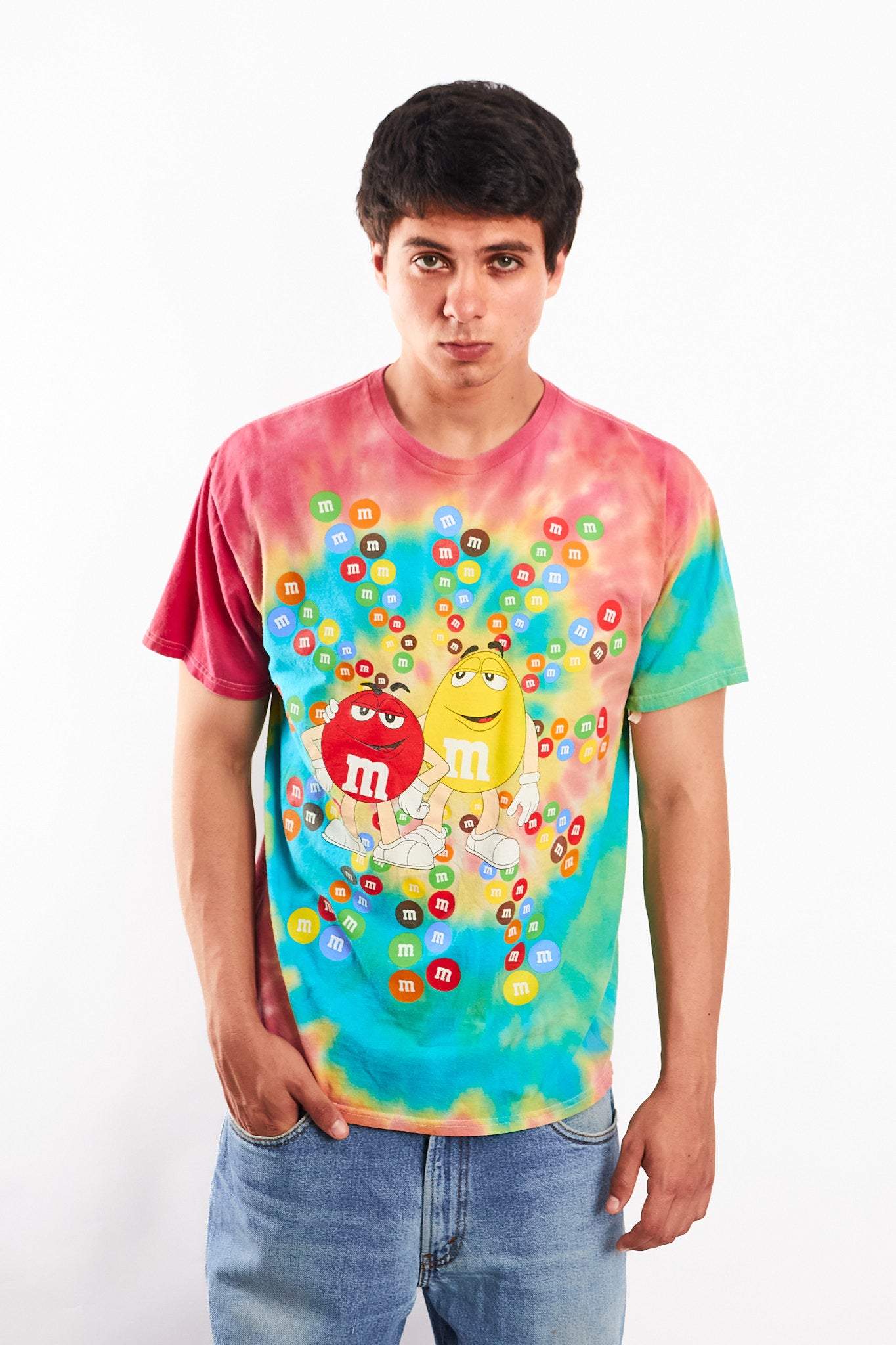 Vintage Nascar M&M's Tie Dye Tee (M)