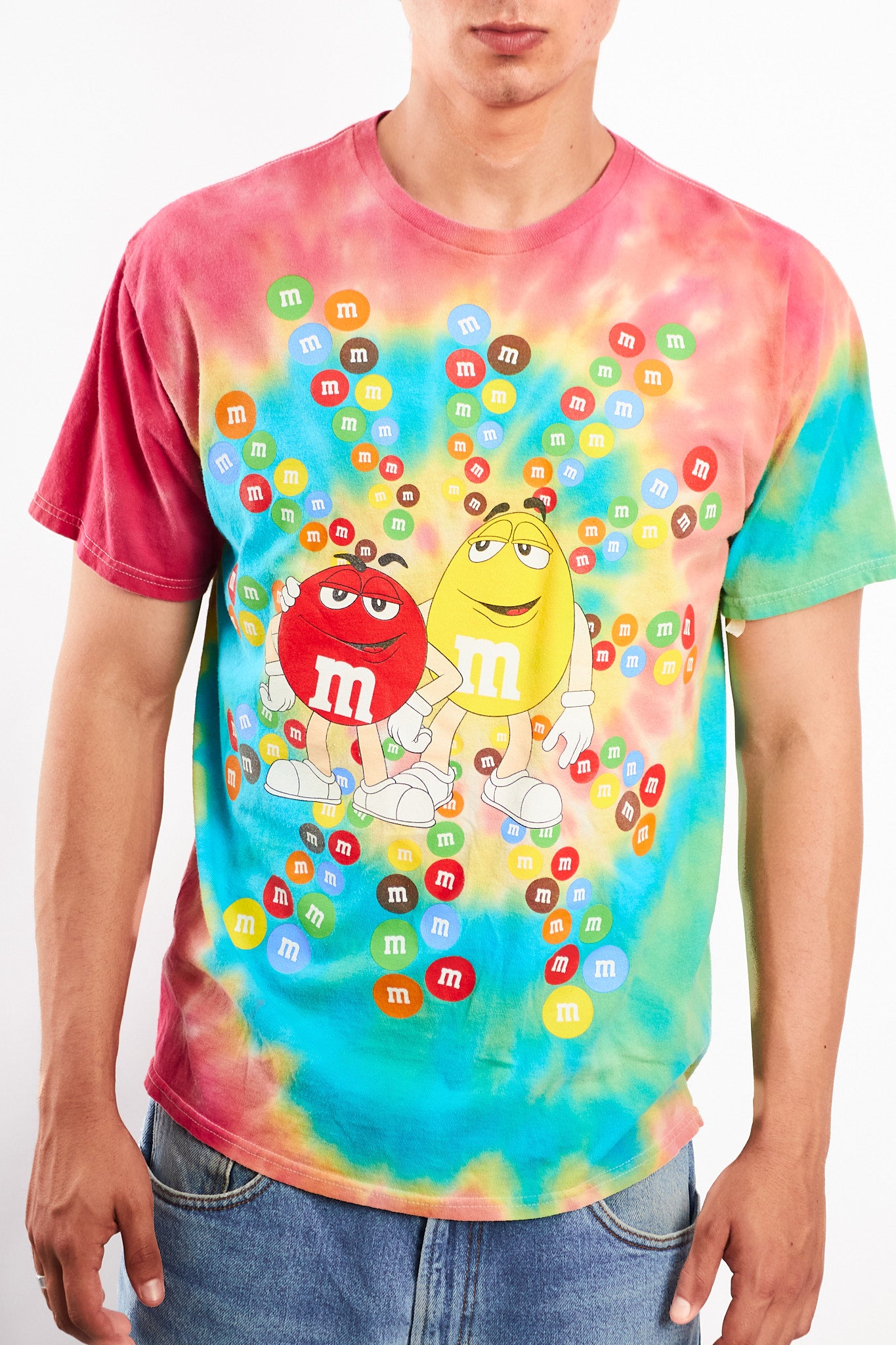Vintage Nascar M&M's Tie Dye Tee (M)