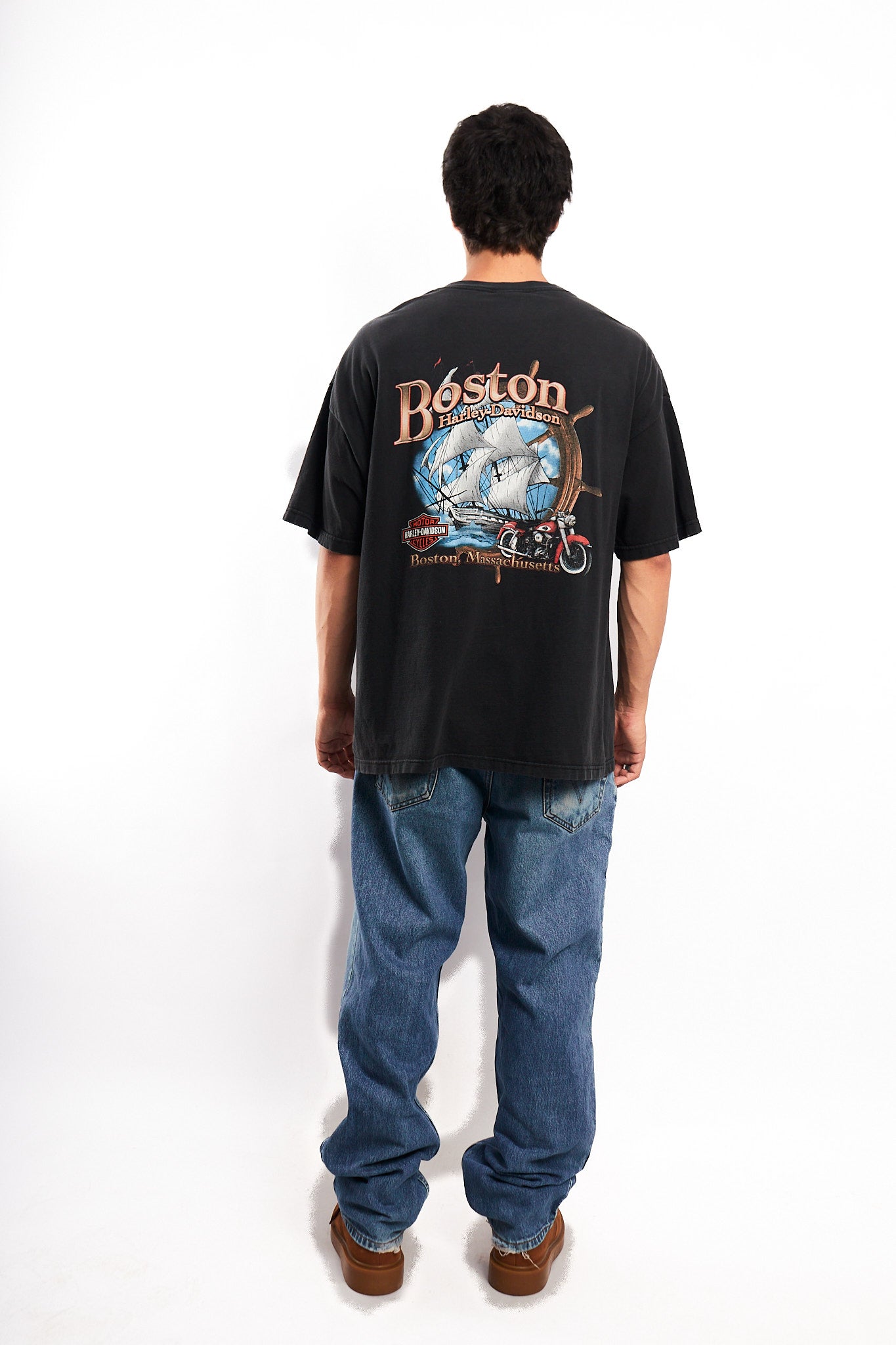 2004 Vintage Harley Davidson Boston Tee (XL)