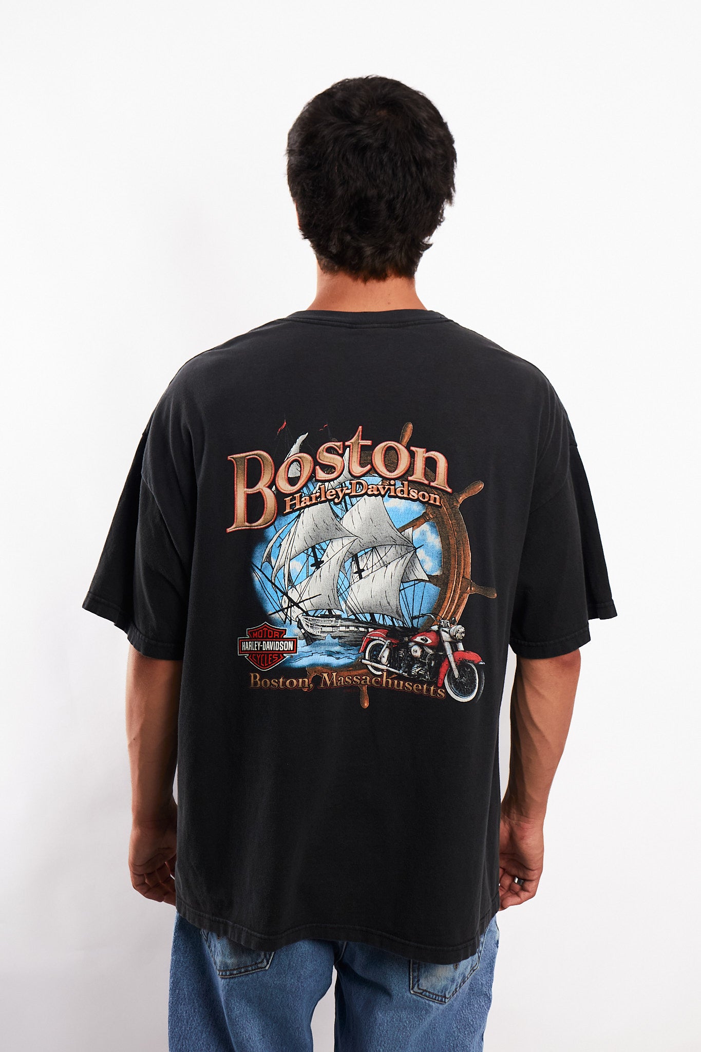 2004 Vintage Harley Davidson Boston Tee (XL)