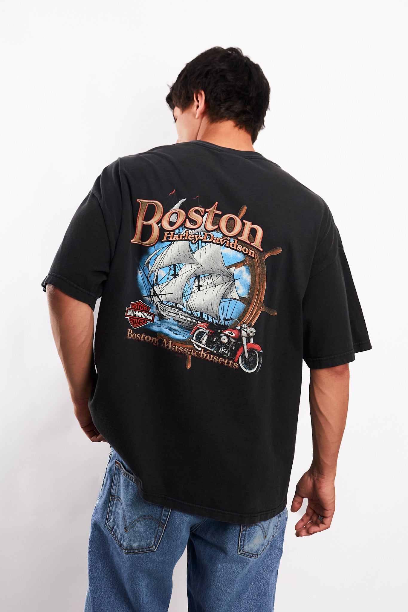 2004 Vintage Harley Davidson Boston Tee (XL)