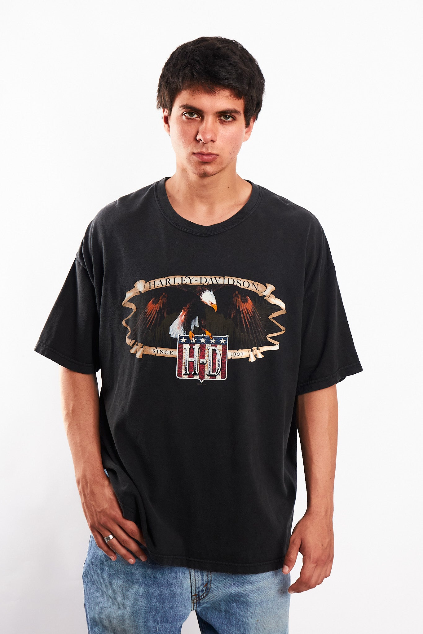 2004 Vintage Harley Davidson Boston Tee (XL)