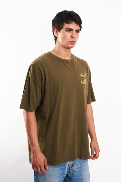 2017 Harley Davidson Olive Green Bourbon Bar Tee (L/XL)