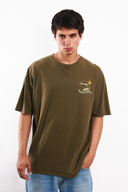 2017 Harley Davidson Olive Green Bourbon Bar Tee (L/XL)