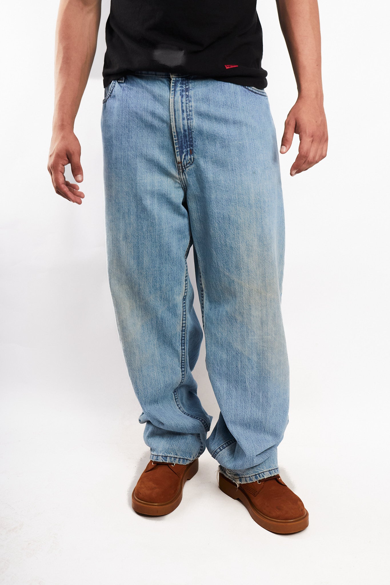 2000 Vintage Y2K Harley Davidson Light Blue Baggy Jean (36/38)