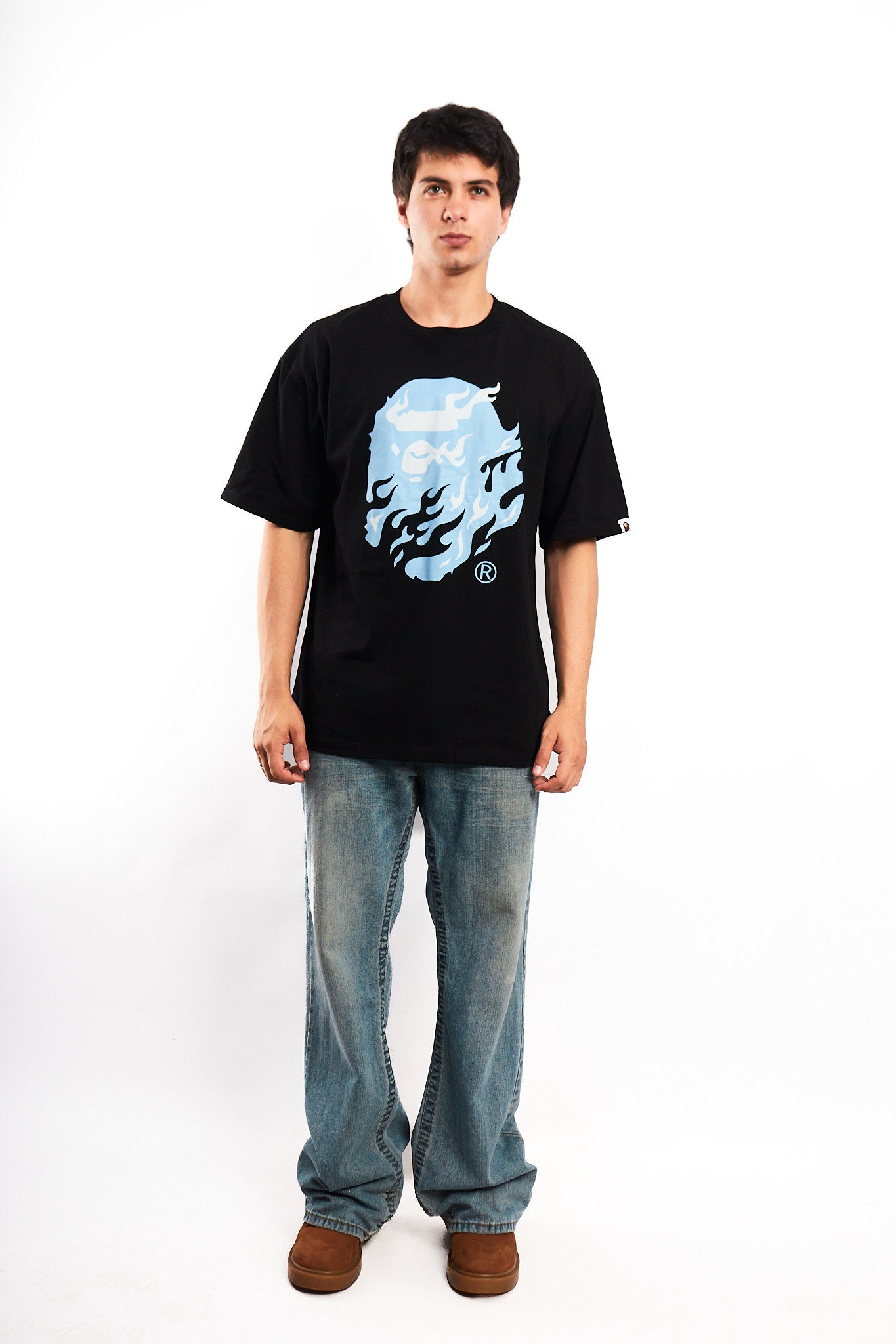 2024 Bape Flame Ape Head Tee (L/XL)