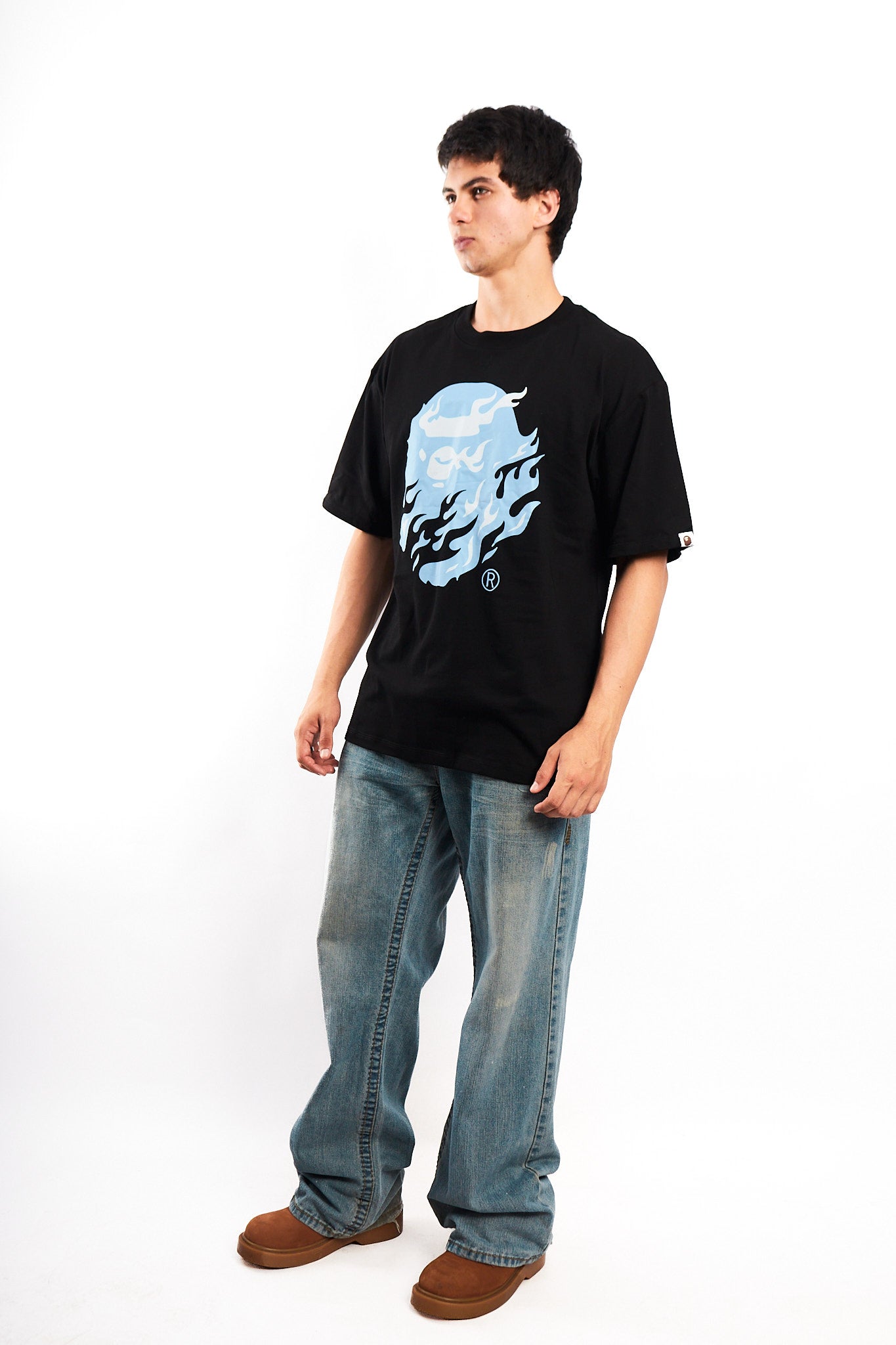 2024 Bape Flame Ape Head Tee (L/XL)