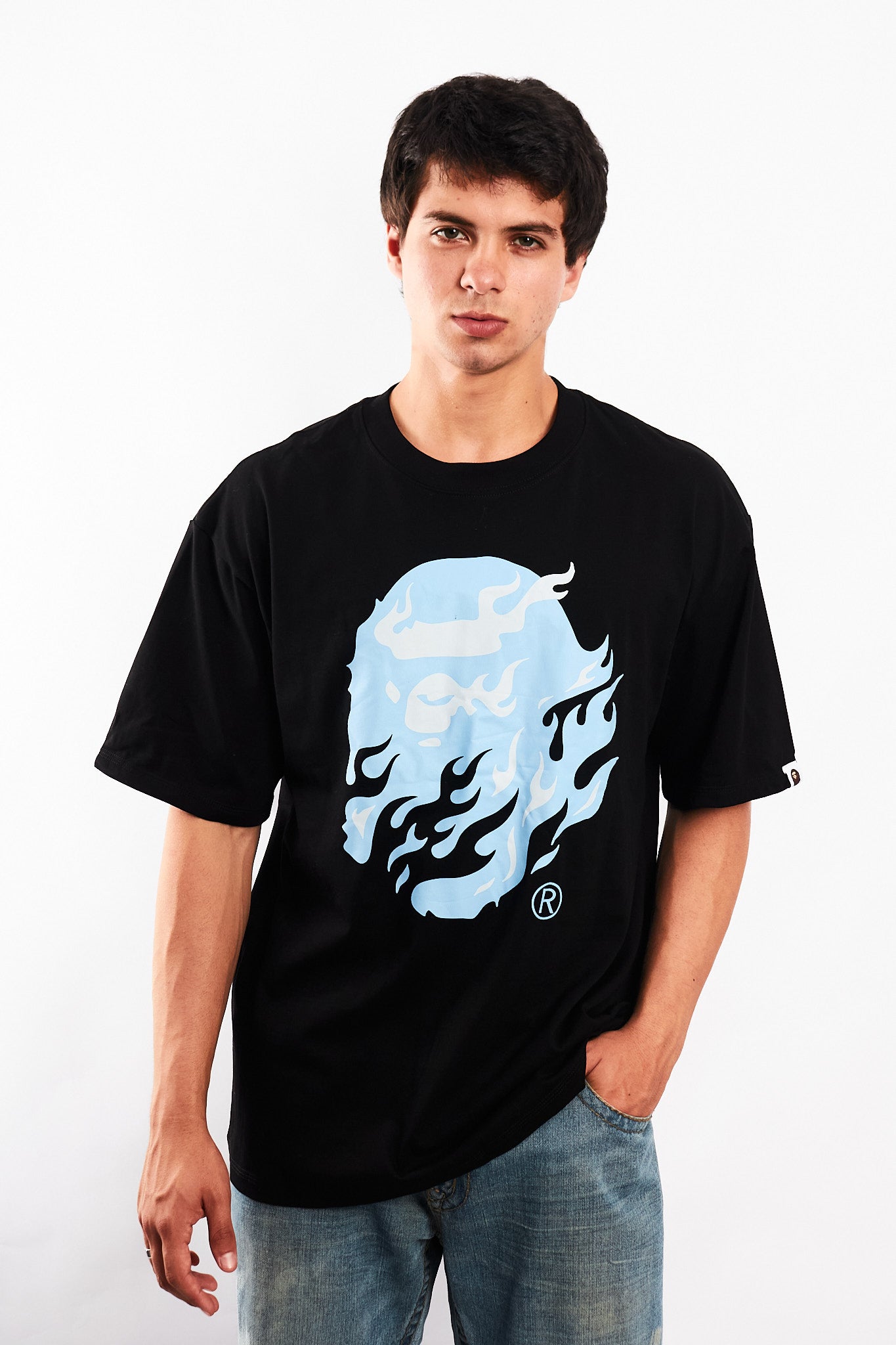 2024 Bape Flame Ape Head Tee (L/XL)
