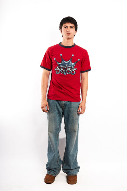 Y2K Vintage JNCO Crown Logo Graphic T-shirt (M)